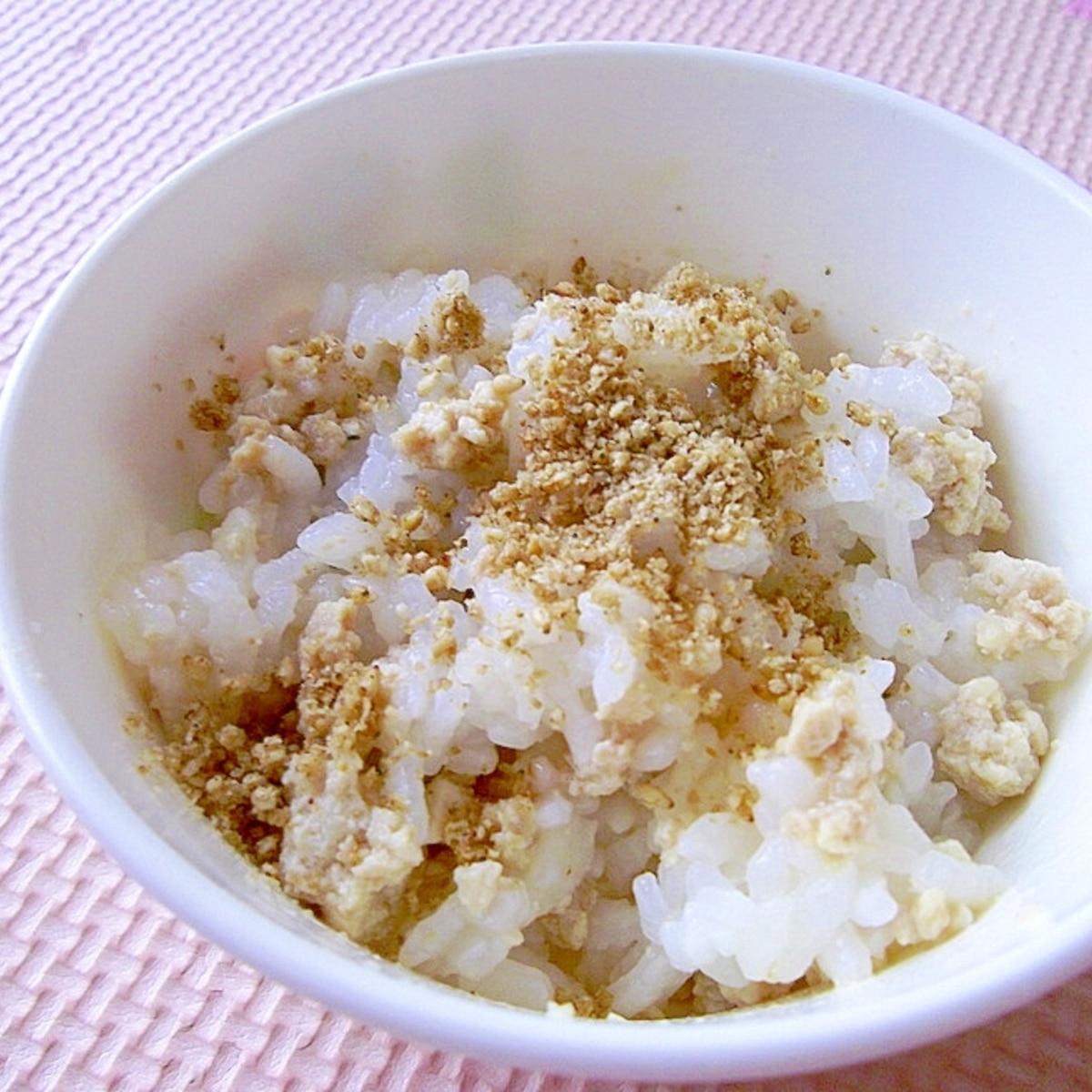 離乳食 レンジで簡単 豚挽き肉のまぜごはん レシピ 作り方 By へんてこぽこりんママ 楽天レシピ